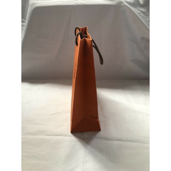 Hermes Reusable Paper Shopping Bag Gift Orange 11.7" x 11.6" x 4" - Picture 6 of 12